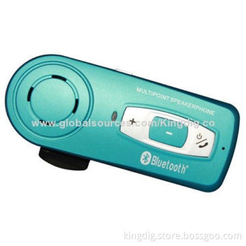 New Design Sun Visor Bluetooth Car Kit with Li-polymer Battery, Mute Function